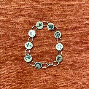 Vintage Silver charm bracelet